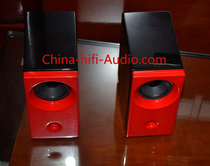 Qinpu MG-2 desktop speakers loudspeakers red pair